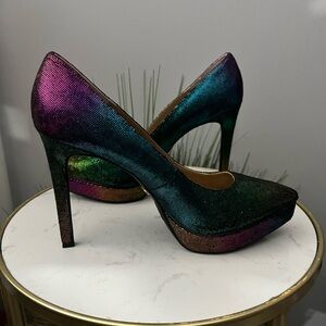 Thalia Sodi Multicolor Stiletto Platform Heels